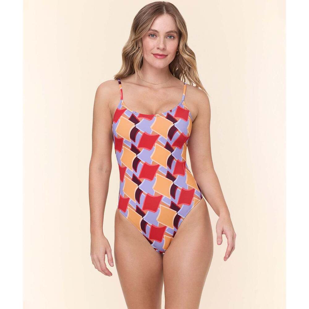 Andie The Amalfi One Piece - Eco Nylon - Mod Geo - Classic Size MMOD GEO / M